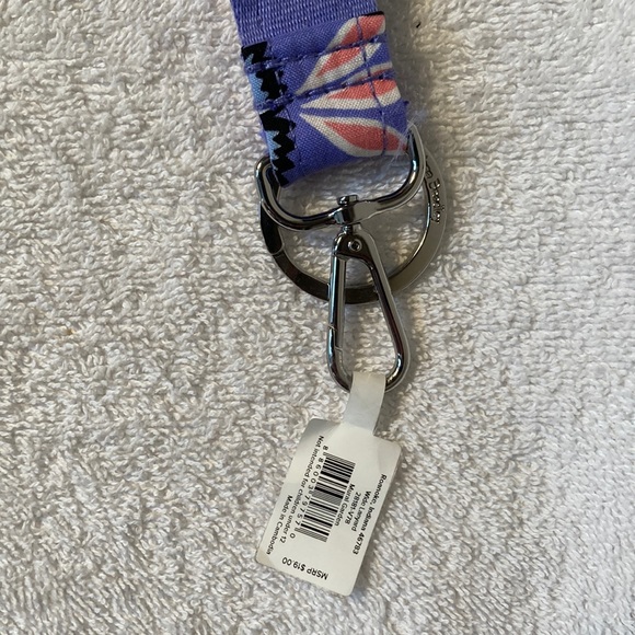 Vera Bradley Wide Lanyard & Zip ID Case in Mural Garden - Picture 5 of 10